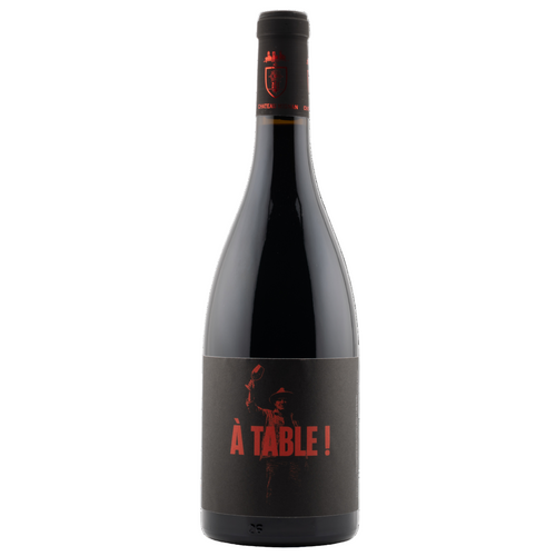 Bouteille de vin rouge bio Château Mignan À Table ! – AOP Languedoc, cuvée conviviale du Languedoc issue de Syrah et Grenache.