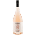 Bouteille de Sola Rosé, vin rosé bio du Château Mignan en AOP Minervois, avec son étiquette illustrée d'une silhouette féminine